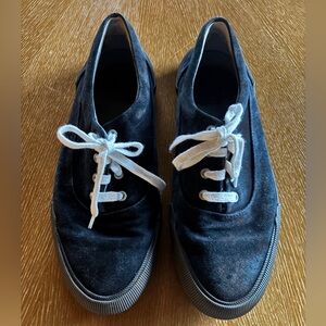 Lanvin Suede Men's Low Top Sneakers